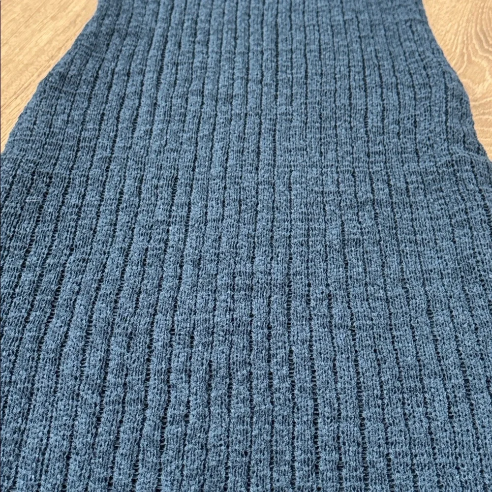 Shade & Shore Women’s Deep Teal Sleeveless Dress Knit Crochet Swim Maxi Coverup - Picture 6 of 11